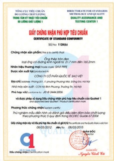 chứng nhận phù hợp  tiêu chuẩn -1128 (b)