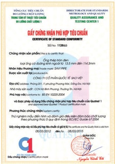 chứng nhận phù hợp  tiêu chuẩn -1128 (C)