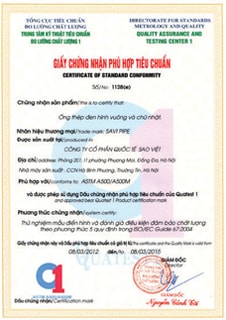 chứng nhận phù hợp  tiêu chuẩn -1128 (E)